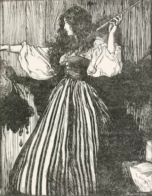 The Maiden fetched the magic wand by Arthur Rackham Oil Painting