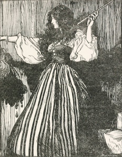 Main Product Photo of The Maiden fetched the magic wand  Painting by Arthur Rackham