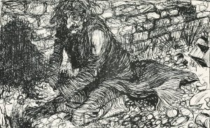 The Miser by Arthur Rackham Oil Painting