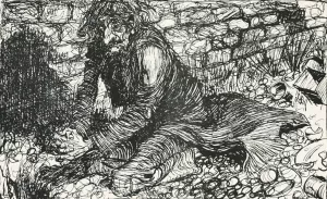 The Miser by Arthur Rackham Oil Painting