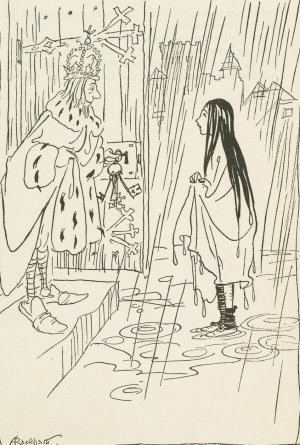 The princess and the pea by Arthur Rackham Oil Painting