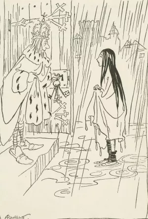 The princess and the pea by Arthur Rackham Oil Painting