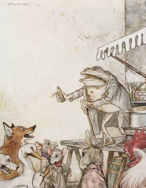 The Quack Frog by Arthur Rackham Oil Painting