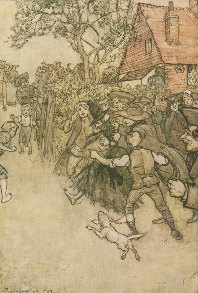 The Spectre of Tappington  by Arthur Rackham - Hand-Painted Oil Painting Reproduction