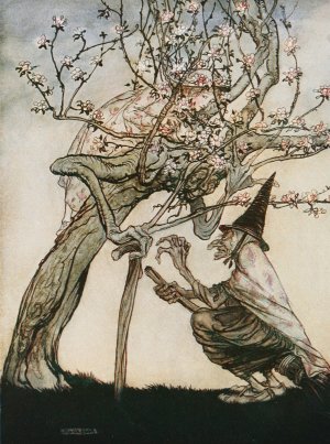Tree of mine! O Tree of mine! Have you seen my naughty little maid by Arthur Rackham Oil Painting