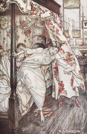 Venus and the Cat by Arthur Rackham Oil Painting