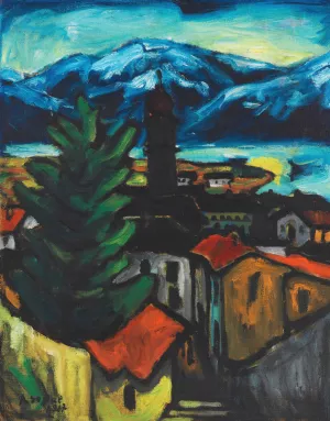 Ascona by Arthur Segal Oil Painting