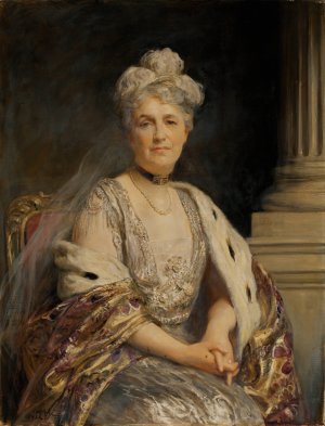 Mrs. Cass Gilbert by Arthur Stockdale Cope Oil Painting