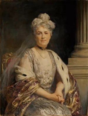 Mrs. Cass Gilbert by Arthur Stockdale Cope Oil Painting