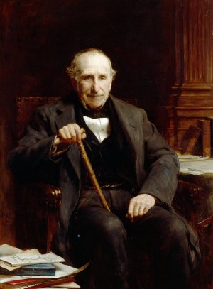 The Reverend William Rogers by Arthur Stockdale Cope Oil Painting