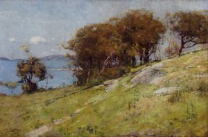 Cremorne pastoral by Arthur Streeton Oil Painting