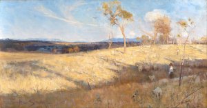 Golden Summer, Eaglemont by Arthur Streeton Oil Painting
