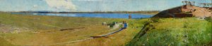 Prospect reservoir by Arthur Streeton Oil Painting