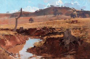 The Creek by Arthur Streeton Oil Painting