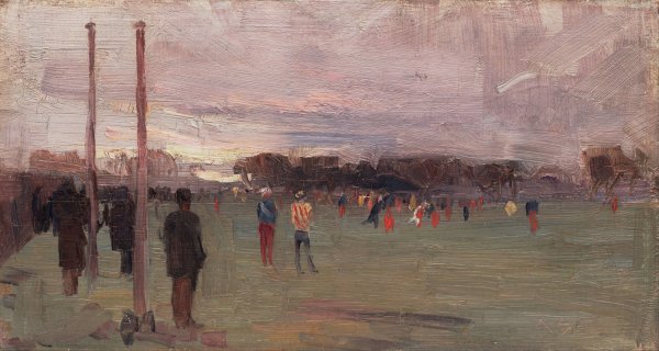 The national game  by Arthur Streeton - Hand-Painted Oil Painting Reproduction