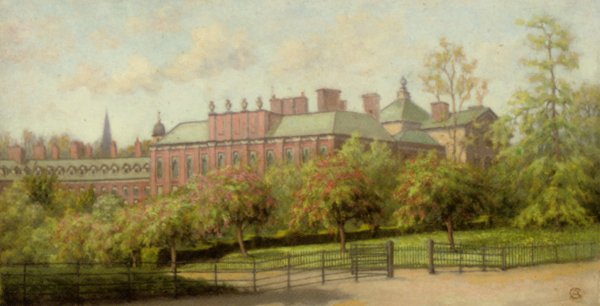 Kensington Palace in May by Arthur Temple Felix Clay - Hand-Painted Oil Painting Reproduction