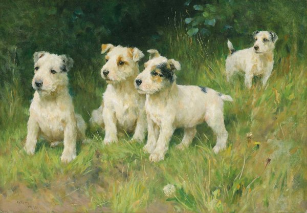 The Rising Generation by Arthur Wardle - Hand-Painted Oil Painting Reproduction