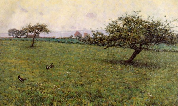 Main Product Photo of A Field, Kerlaouen Painting by Arthur Wesley Dow