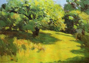 A June Morning also known as A View of Ipswich, Massachusetts Oil painting by Arthur Wesley Dow