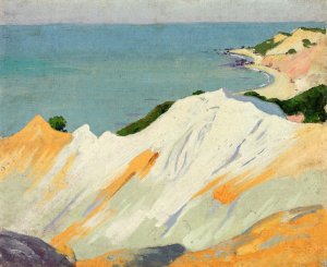 Chalk Hills, Gay Head by Arthur Wesley Dow Oil Painting