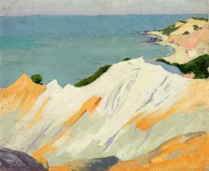 Chalk Hills, Gay Head by Arthur Wesley Dow - Oil Painting Reproduction