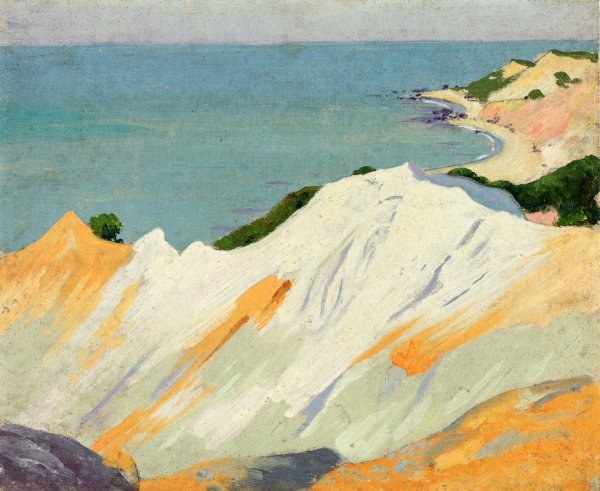 Main Product Photo of Chalk Hills, Gay Head Painting by Arthur Wesley Dow
