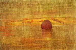 Haystack in an Ipswich Marsh Oil painting by Arthur Wesley Dow