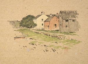 Ipswich Prints; By Ipswich River by Arthur Wesley Dow Oil Painting