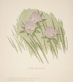 Ipswich Prints; Clover Oil painting by Arthur Wesley Dow
