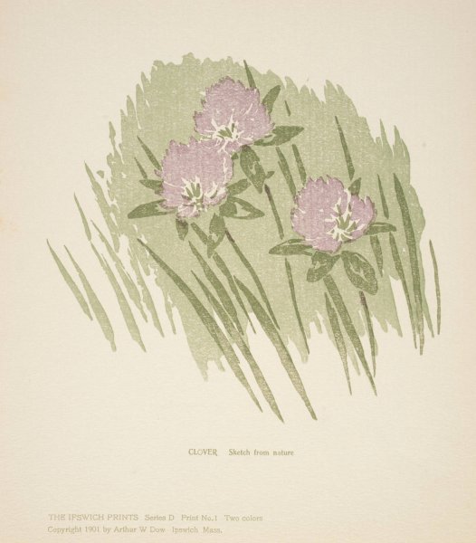 Ipswich Prints; Clover  by Arthur Wesley Dow - Hand-Painted Oil Painting Reproduction