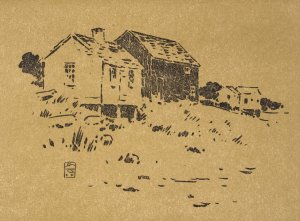 Ipswich Prints; Ink Sketch by Arthur Wesley Dow Oil Painting