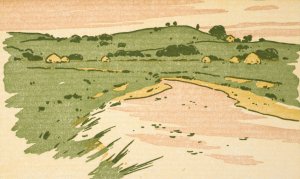 Ipswich Prints; Oldtown Hill by Arthur Wesley Dow Oil Painting