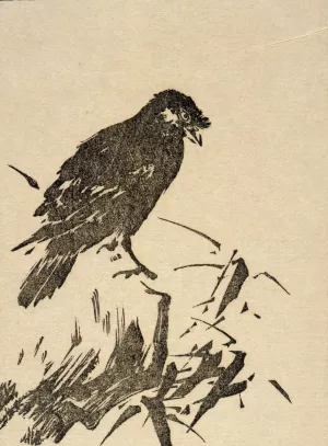 Ipswich Prints; Raven by Arthur Wesley Dow Oil Painting