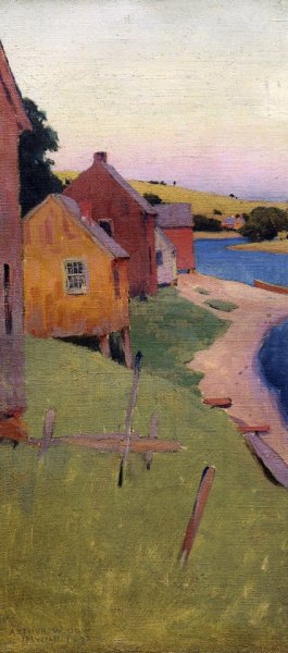 Main Product Photo of Ipswich Shanties Painting by Arthur Wesley Dow