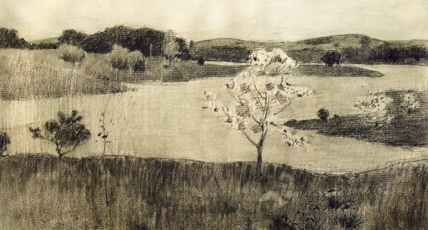 Main Product Photo of Japanese Tree in Bloom Painting by Arthur Wesley Dow