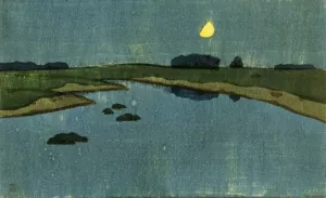 Marsh Creek Oil painting by Arthur Wesley Dow