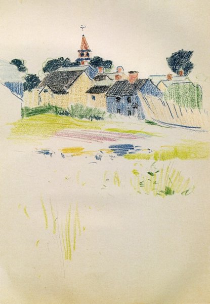 Pond by Arthur Wesley Dow - Hand-Painted Oil Painting Reproduction