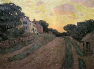 Summer Street by Arthur Wesley Dow - Oil Painting Reproduction
