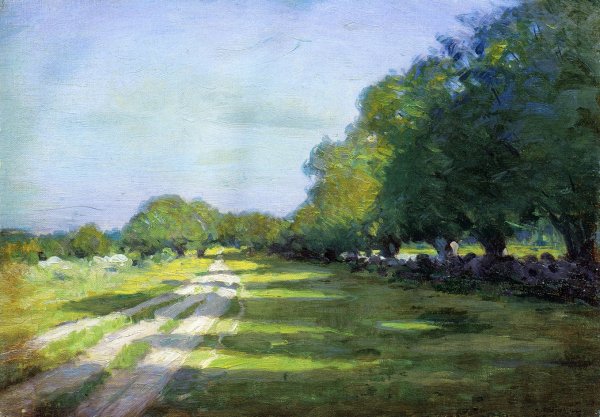 Main Product Photo of Sun Dappled Path Painting by Arthur Wesley Dow
