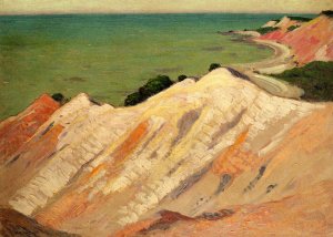 The Clay Cliff, Gay Head, Massachusetts Oil painting by Arthur Wesley Dow