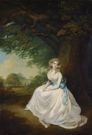 Lady Chambers by Arthur William Devis Oil Painting