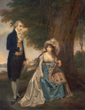 Mr. And Mrs. Fraser by Arthur William Devis Oil Painting