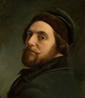 Male portrait by Artur Grottger Oil Painting
