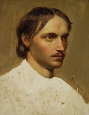 Portrait of Wincenty Chochlik Wasilewski Oil painting by Artur Grottger