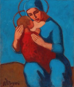 Madonna Madre by Artur Nikodem Oil Painting