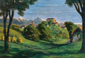 Schenna by Artur Nikodem Oil Painting