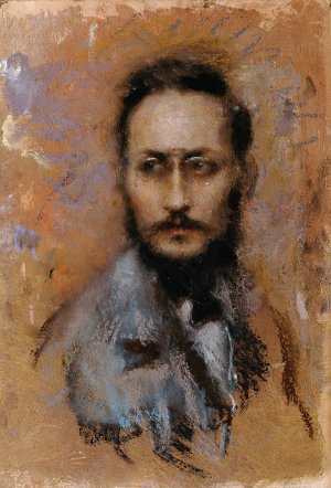 Der Historiker Ludo Moritz Hartmann by Arturo Rietti Oil Painting