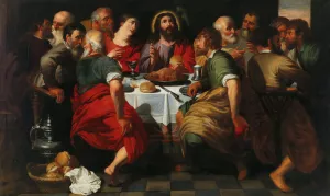 The Last Supper by Artus Wolfaerts Oil Painting