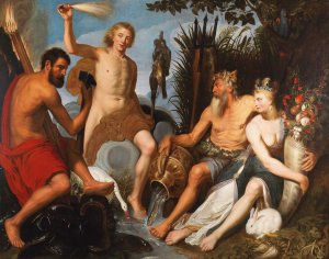 The Four Elements by Artus Wolffort Oil Painting