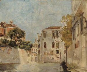 Vue de Venise by Ary-Arnold Scheffer Oil Painting